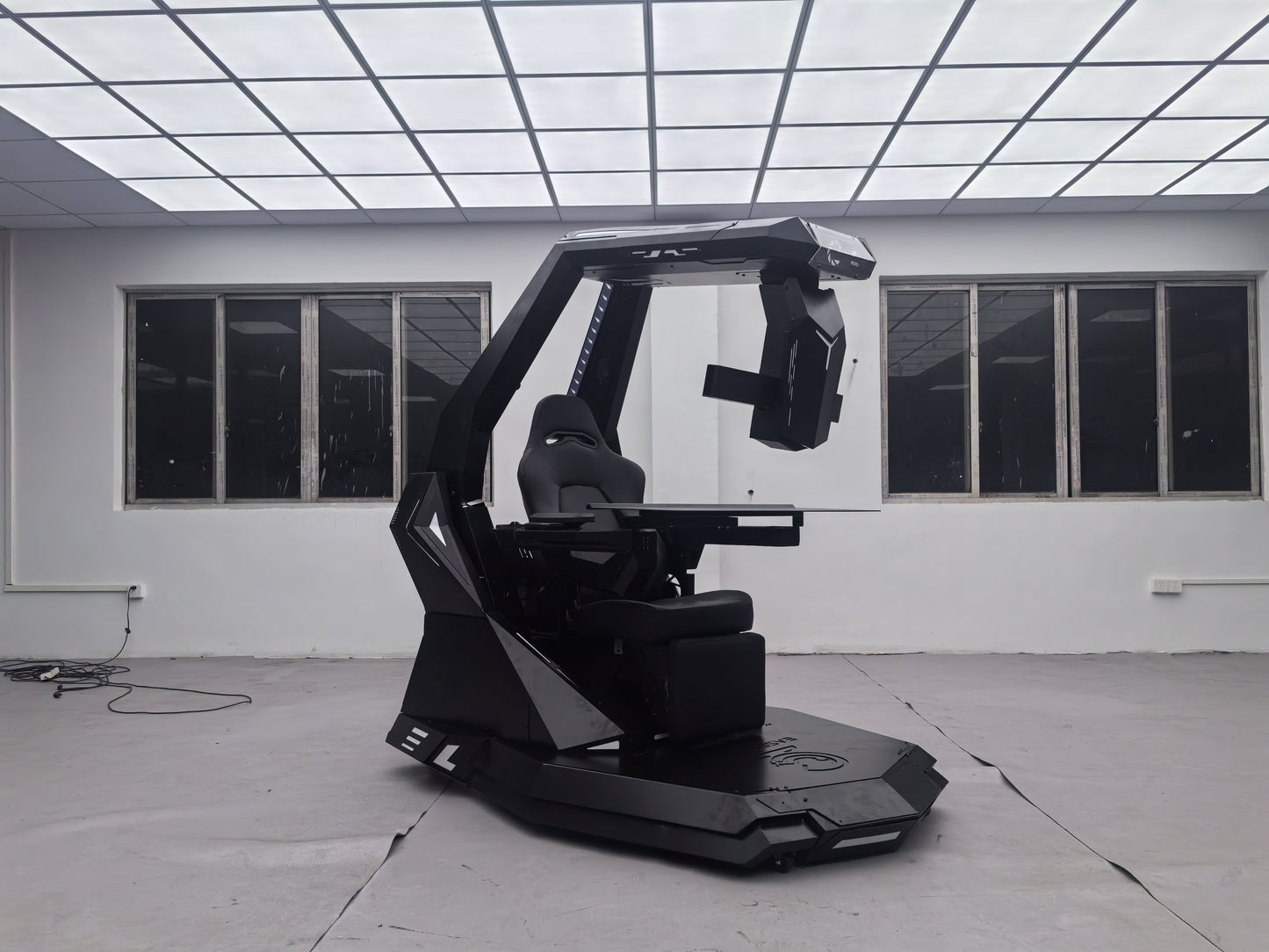 T-Rex biggest High end functional chair computer workstation sit-stand-recline flat use computer cockpit