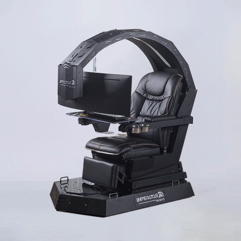 Computer Cockpit IW R1 Computer cockpit recline workstation zero gravity imperatorworks ...