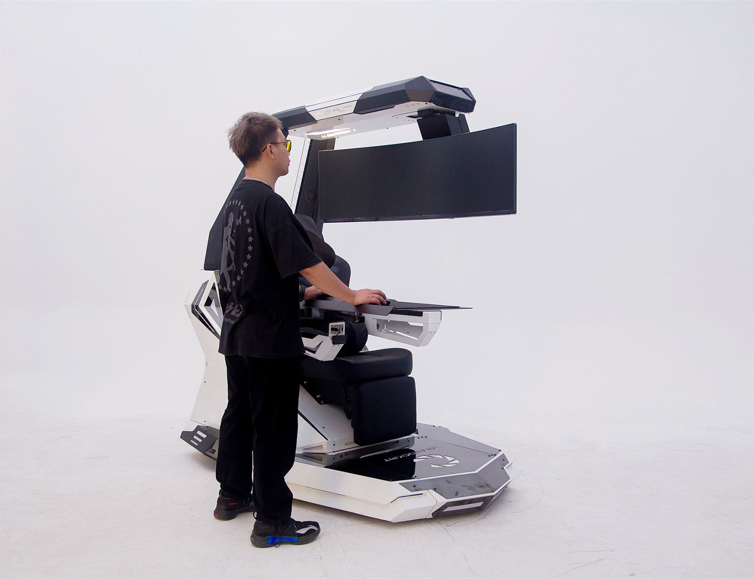 T-Rex biggest High end functional chair workstation sit-stand-recline flat use